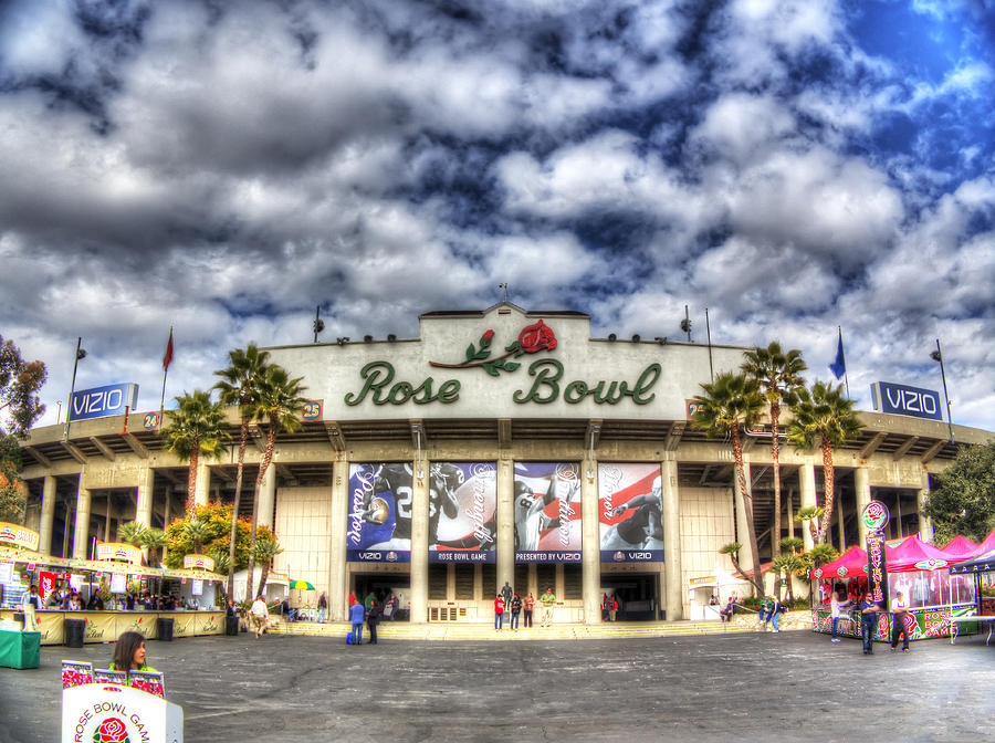 Pasadena Photograph - Rose Bowl Stadium by Shawn Everhart