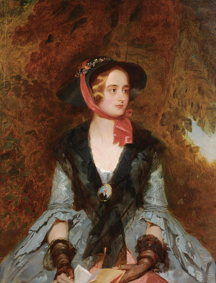 Rose Bradwardine, the Heroine of Walter Scotts Novel Waverley Painting by John Bostock