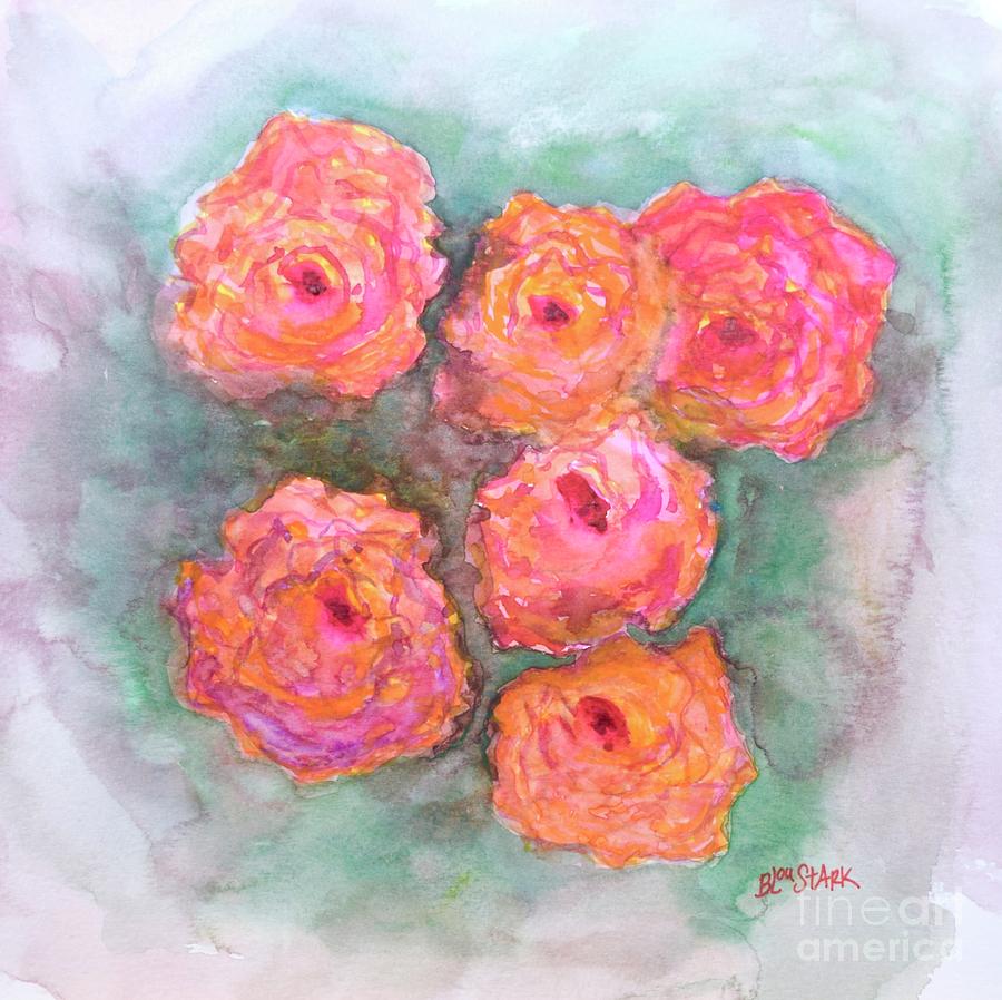 Rose Bunch  Painting by Barrie Stark