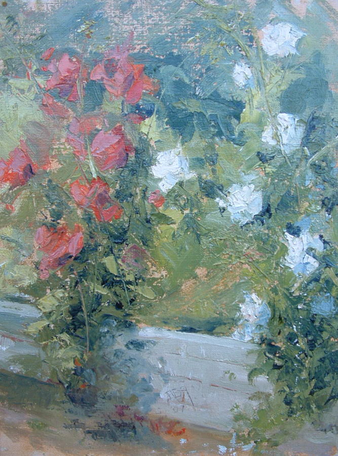Rose Garden Painting by Bryan Alexander Rose Garden Painting by Bryan Alexander