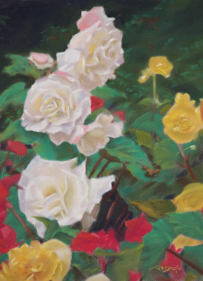 Rose Garden Painting by Christopher Reid