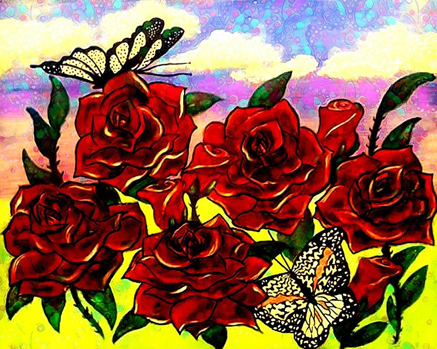 This rose is red by Kim Raine Johnson This rose is red by Kim Raine Johnson