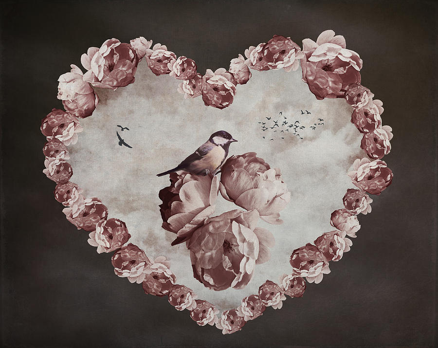 Rose Heart Digital Art by Bel Menpes