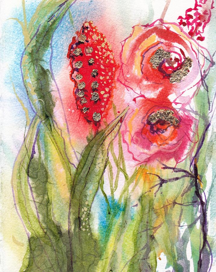 Rose in the wild Mixed Media by Mary Lou McCambridge