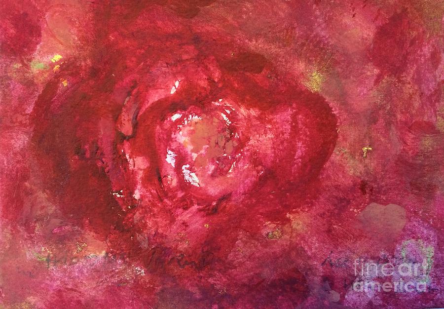 Rose Painting - Rose In Universe by Aase Birkhaug ICA