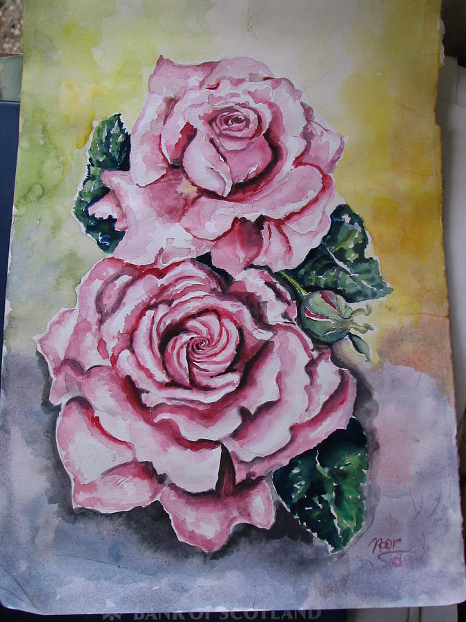 Rose Painting - Rose Is Rose by Bushra Noor