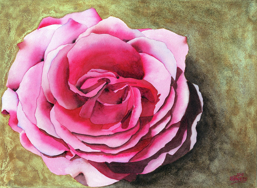Rose Painting by Ken Powers