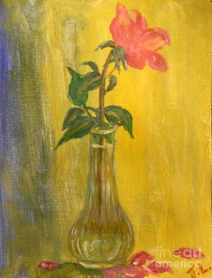 Rose Painting by Lavender Liu