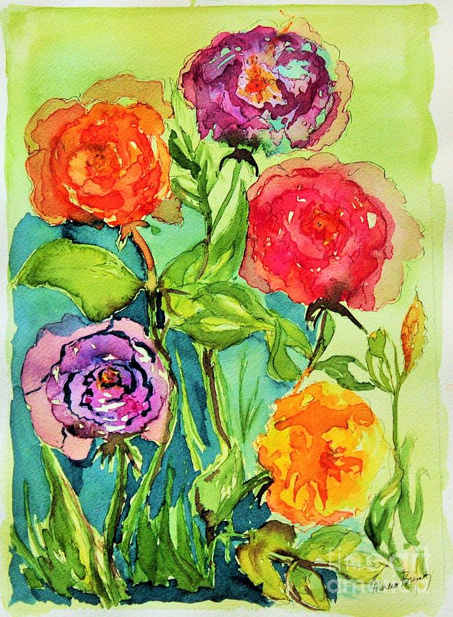 Rose Medley Painting by Marcia Breznay