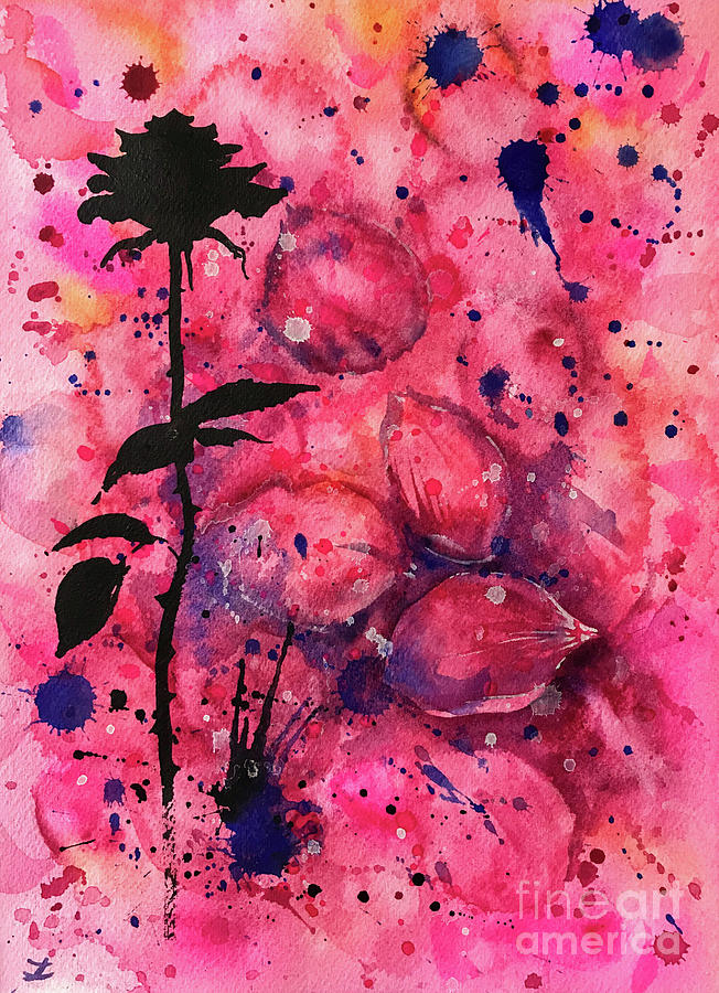 Rose Memories Painting by Zaira Dzhaubaeva