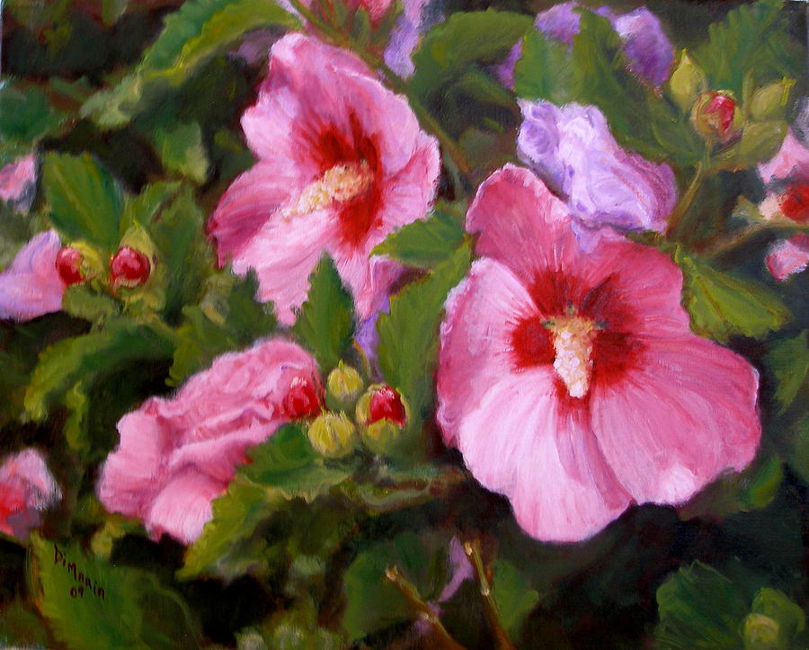 Rose of Sharon Painting by Donelli  DiMaria
