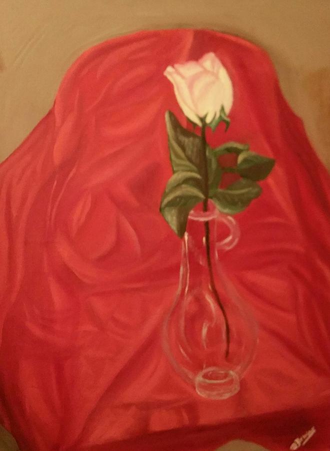 Rose On A Chair Painting