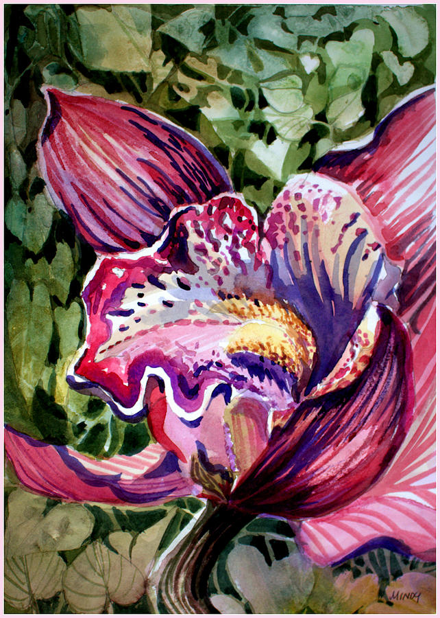 Rose Orchid Painting by Mindy Newman