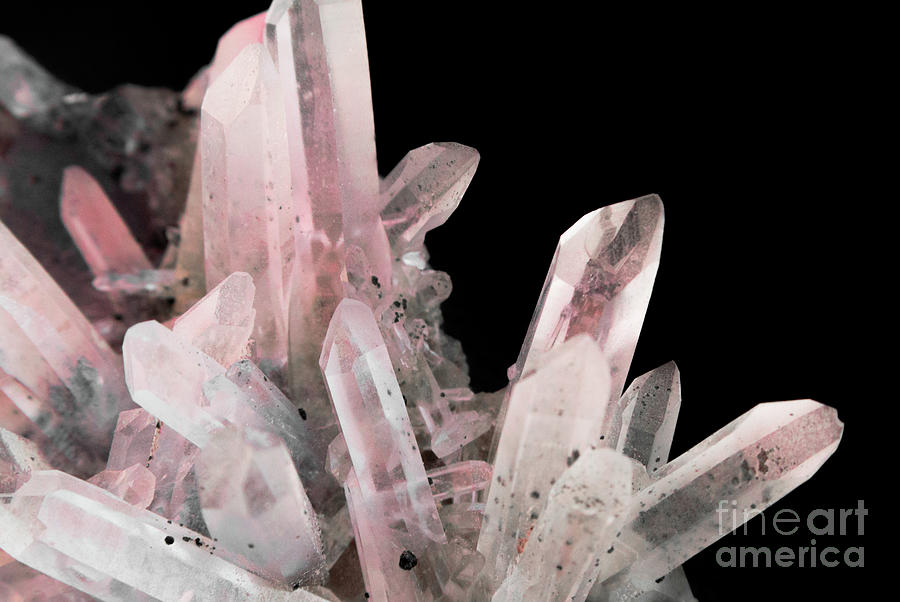 Rose Quartz Crystals Photograph by Emanuela Carratoni