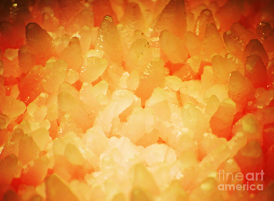 Rose Quartz Pink Crystals Macro Photograph by Shawn OBrien