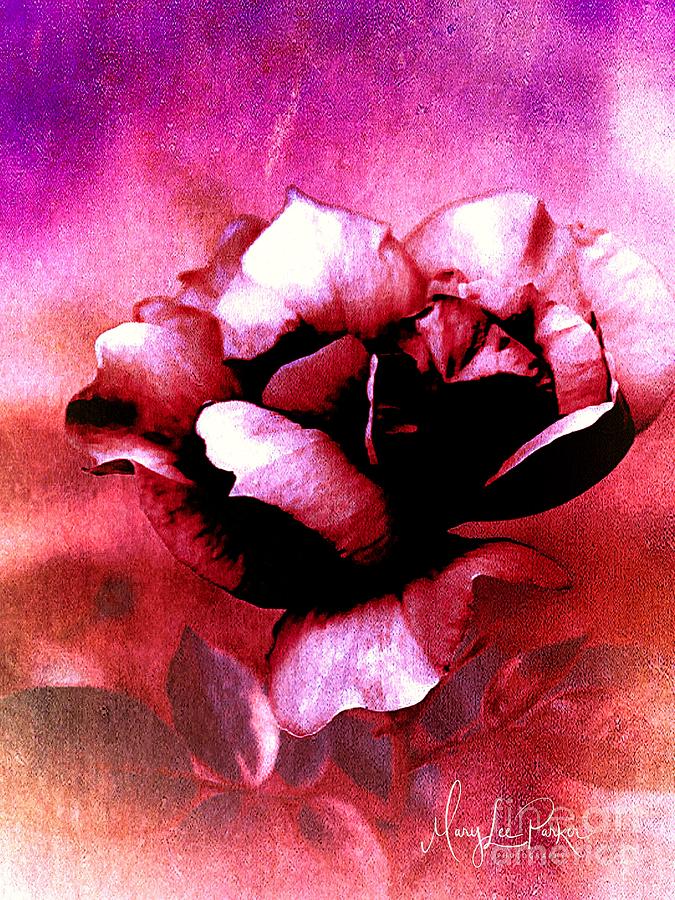 Rose Rose  copyright Mary Lee Parker  Mixed Media by MaryLee Parker
