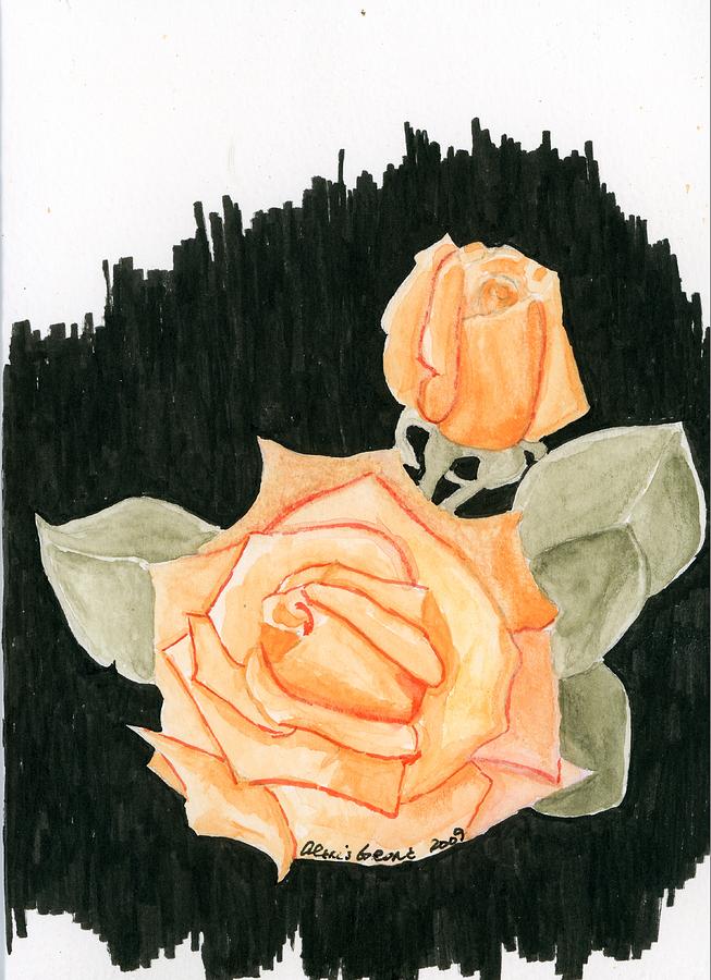 Rose Painting - Rose Sherbet by Alexis Grone