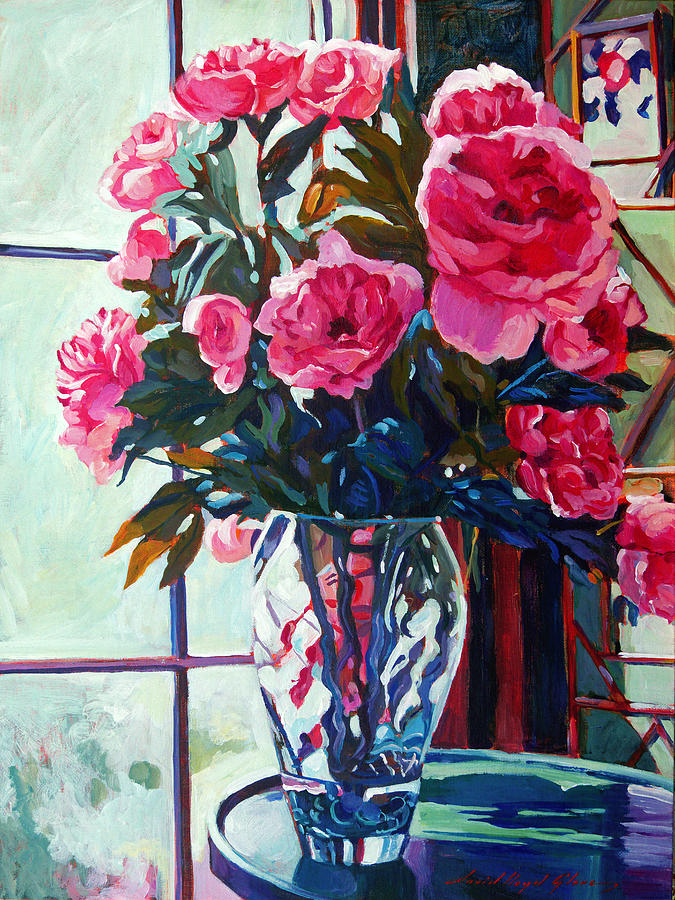 Still Life Painting - Rose Symphony by David Lloyd Glover