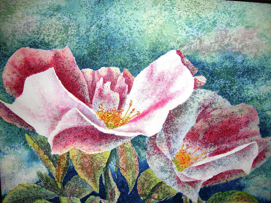 Rose to Rose Painting by Carolyn Rosenberger