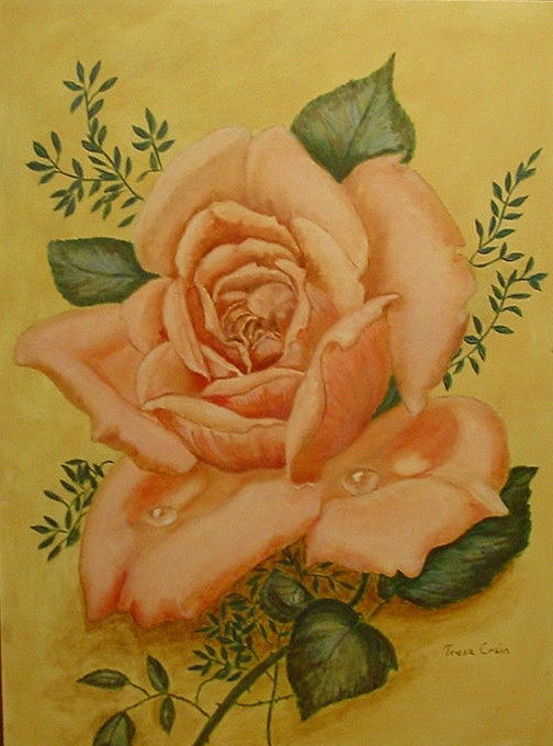 Rose Painting - Rose by Tresa Crain Rose Painting - Rose by Tresa Crain
