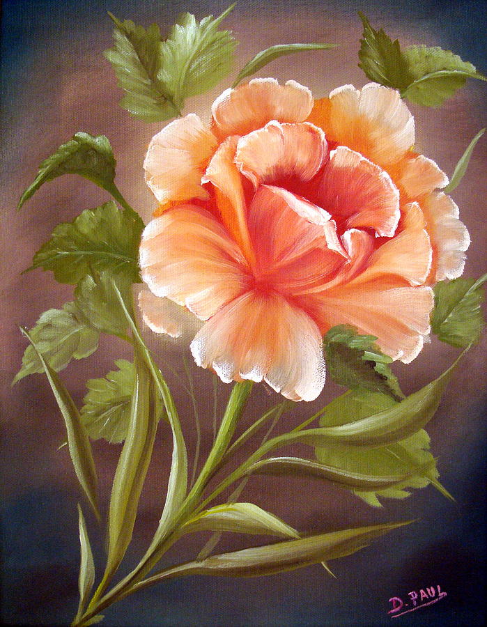 Rose Tropicana Painting by David G Paul