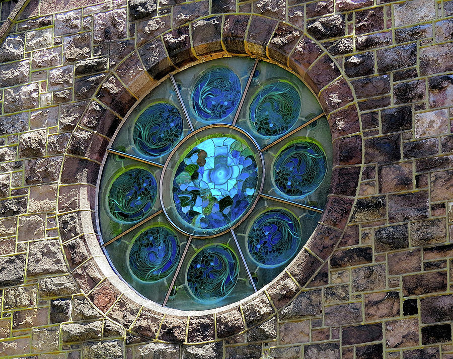 Rose Window by Tiffany in Riverton, NJ Photograph by Linda Stern