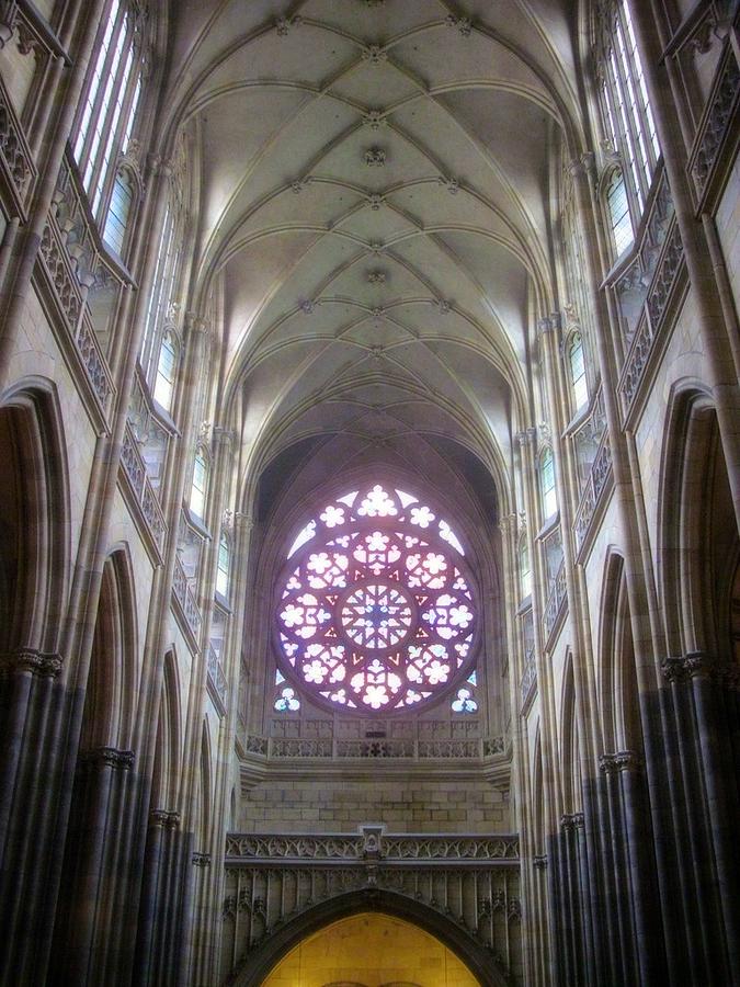 Rose Window - St. Vitus Cathedral Photograph by Betty Buller Whitehead