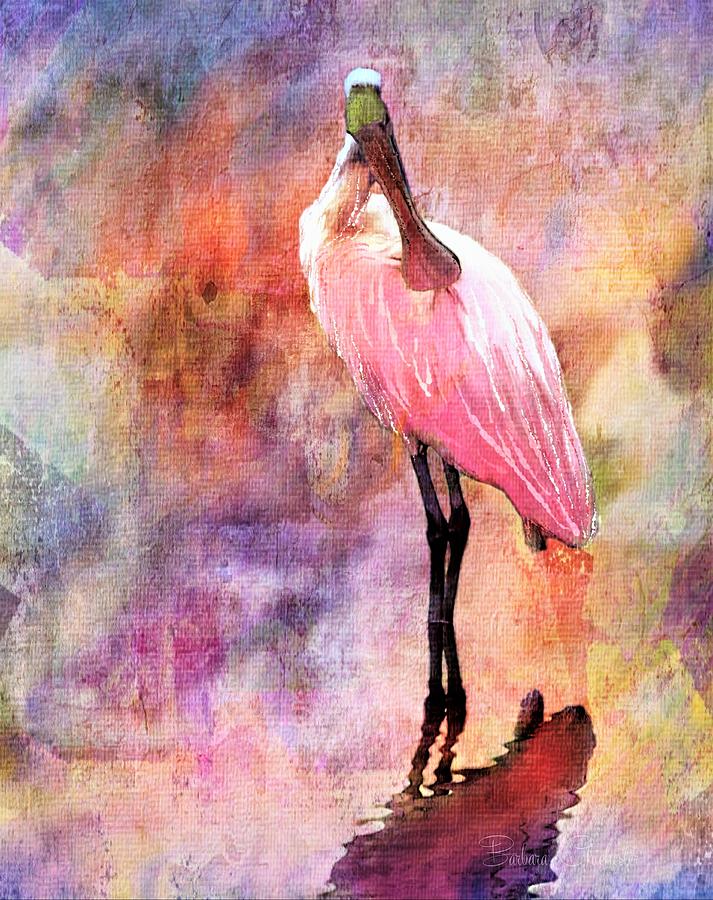 Roseate Spoonbill Painting by Barbara Chichester