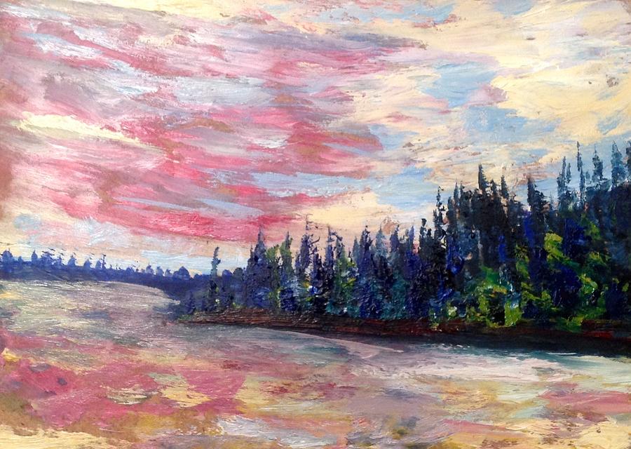 Roses Algonquin Sky Painting by Desmond Raymond