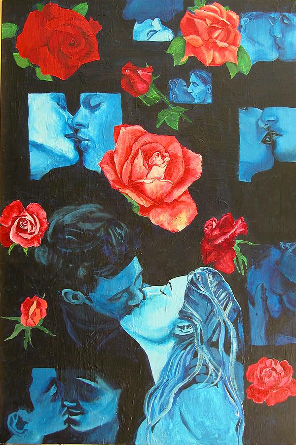 Roses and Kisses Painting by Susan M Woods