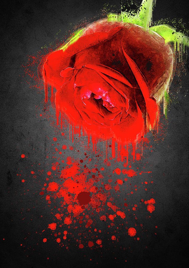Roses are red and I am not Digital Art by Dray Van Beeck