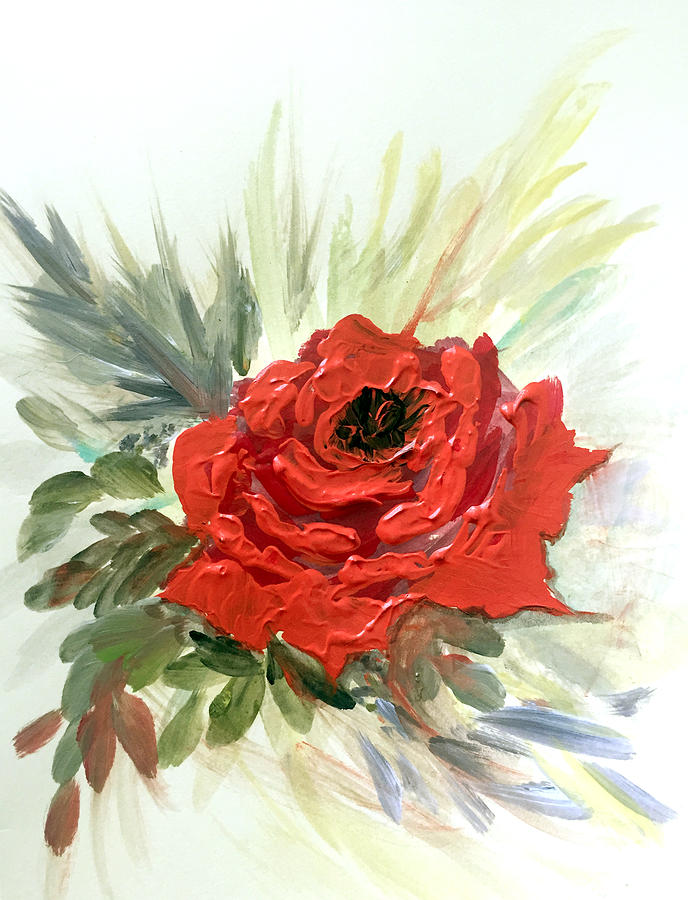 Roses are red Painting by Dorothy Maier