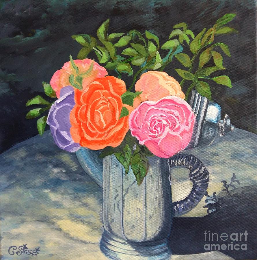 Rose Painting - Roses at Summerfields by Caroline Street