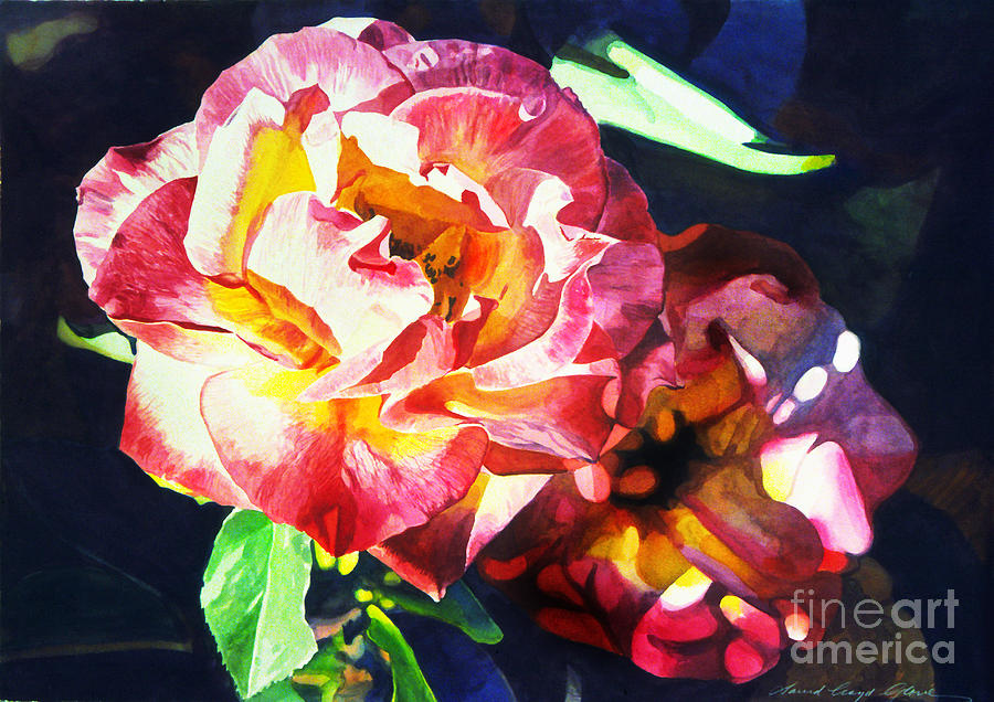 Watercolor Roses Painting
