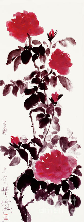 Roses, Delicate Beauty And Fragrance Painting