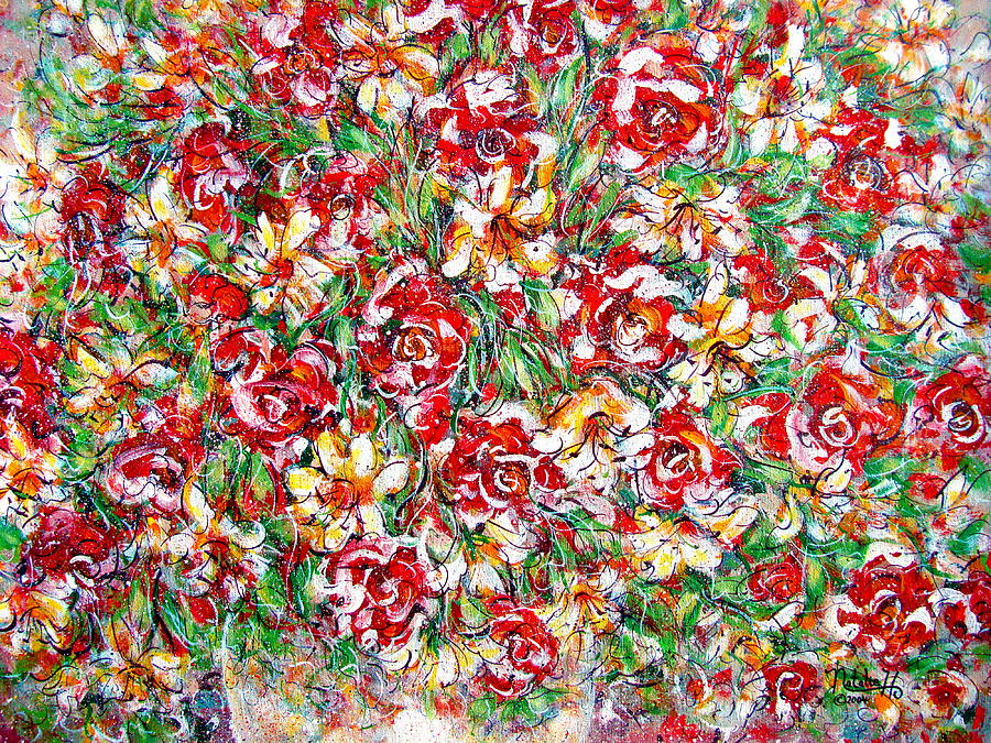 Roses For You Painting by Natalie Holland