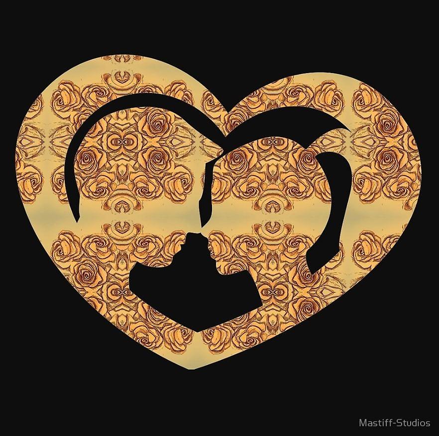 Roses, Hearts, and a Kiss by Mastiff Studios Roses, Hearts, and a Kiss by Mastiff Studios
