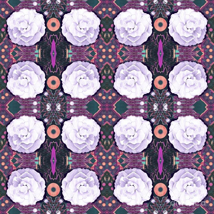 Roses In Purple And Lavender Digital Art by Helena Tiainen