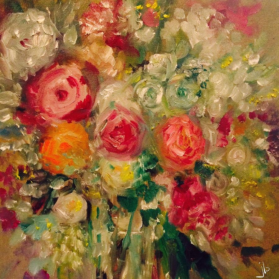 Flower Painting - Roses in Water by Jennifer Buerkle