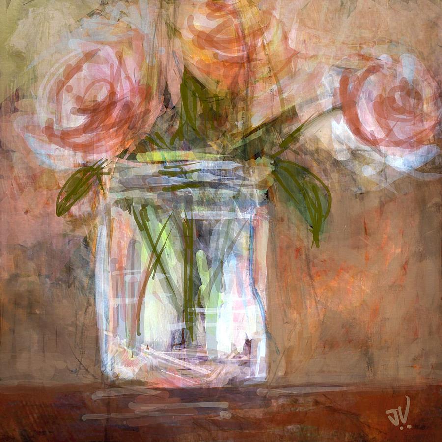 Roses Digital Art by Jim Vance