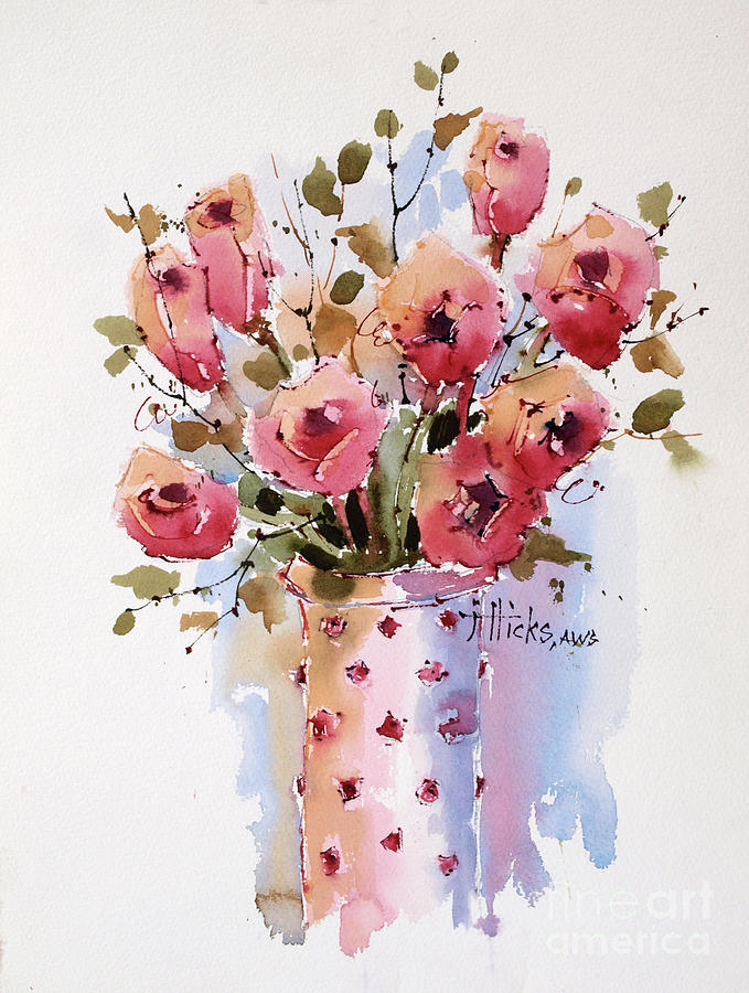 Roses Painting by Joyce Hicks