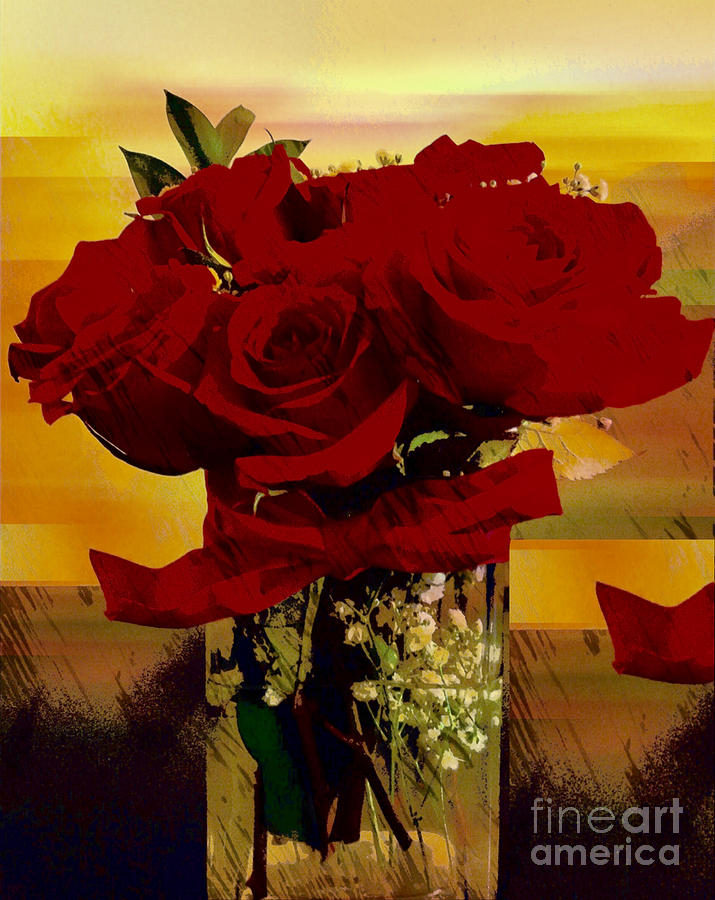Roses of Joy Digital Art by Gayle Price Thomas