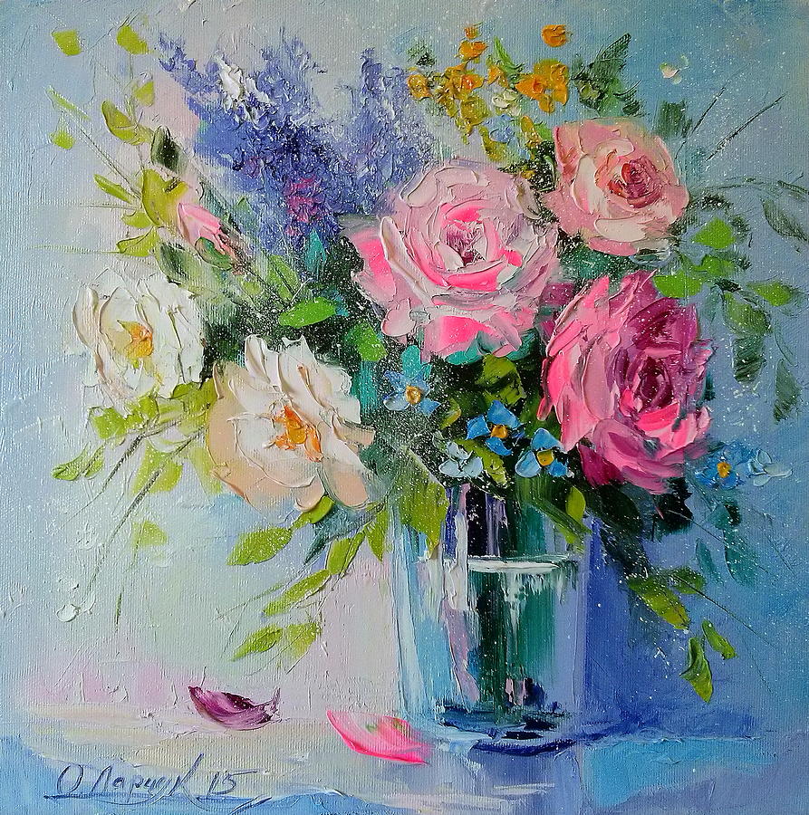 Roses Painting by Olha Darchuk - Fine Art America