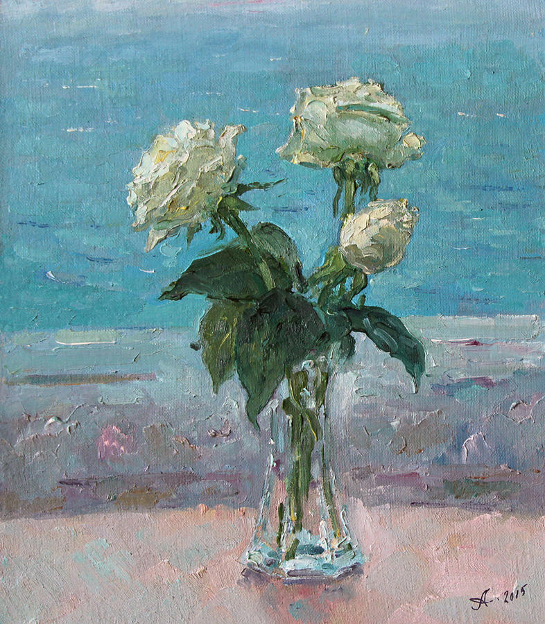 Roses On The Balcony Painting