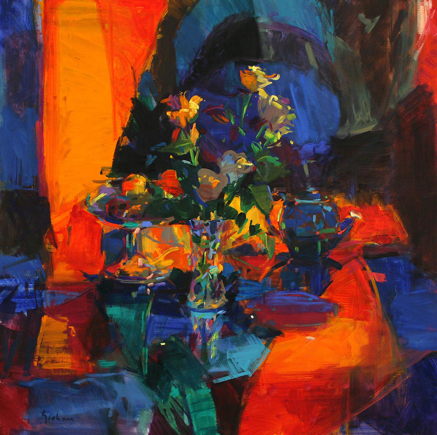 Roses Painting - Roses by Peter Graham Roses Painting - Roses by Peter Graham