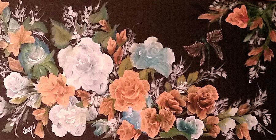 Roses Roses Painting by Jacqueline Whitcomb