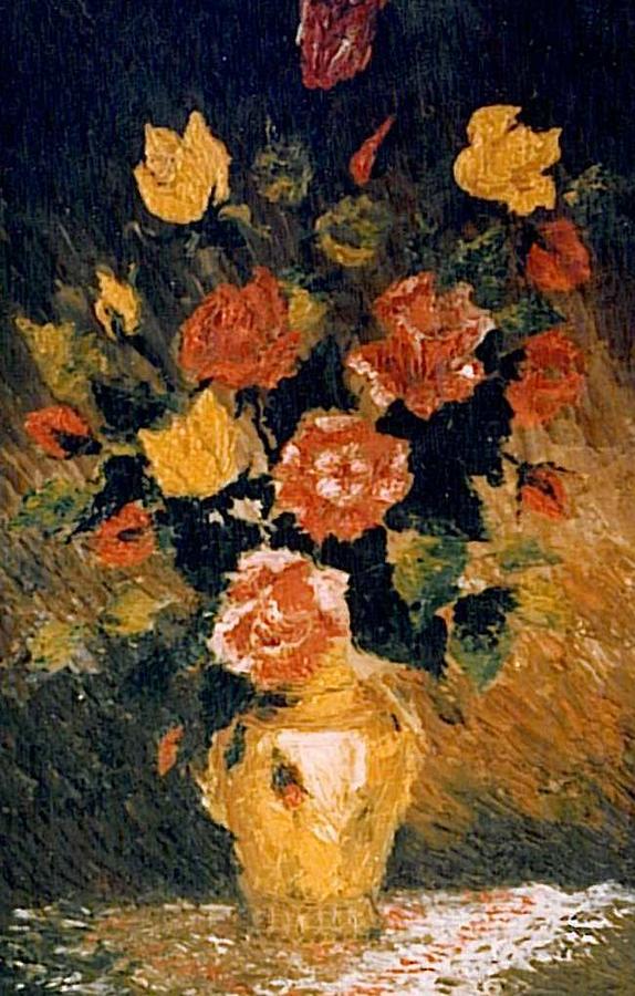 Roses Painting by Sorin Apostolescu
