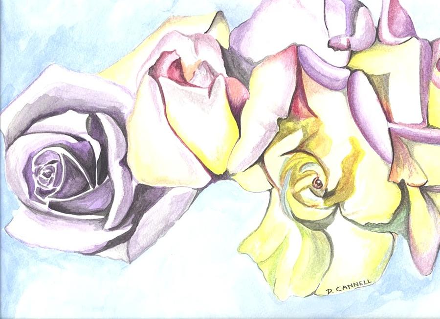 Roses study Painting by Darren Cannell