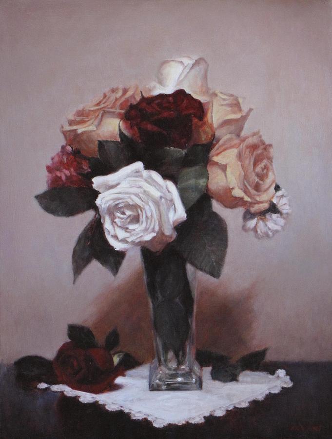 Flower Still Life Painting - Roses by Takayuki Harada