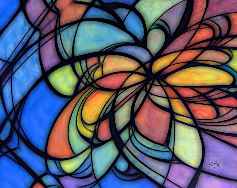 Rosette Digital Art by Lynellen Nielsen Rosette Digital Art by Lynellen Nielsen